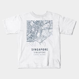 singapore simple map Kids T-Shirt